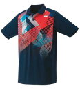 【ヨネックス YONEX】ヨネックス ジュニア テニス ゲームシャツ 10530J ネイビーブルー 019 J140