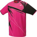 【ヨネックス YONEX】ヨネックス メンズ レディース テニス ゲームシャツ 10475 ベリーピンク 654 SS