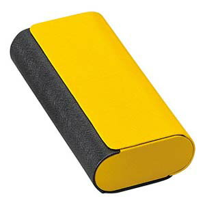 【名古屋眼鏡】名古屋眼鏡 2401-03 アルミレザー 2ピース イエロー/クロ