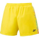 【ヨネックス YONEX】ヨネックス レディース テニス ニットショートパンツ 25073 ライトイエロー 279 M