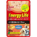 【いなばペットフード】いなば EnergyLifeパウチ とりささみビーフ入り 40g