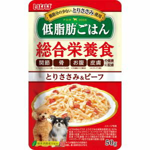 【いなばペットフード】いなば 低脂肪ごはん とりささみ ビーフ 50g