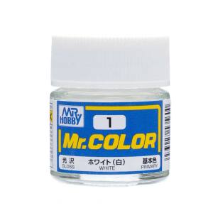 【GSIクレオス】ミスターホビー C1 Mr.カラー ホワイト 白 10ml GSI クレオス