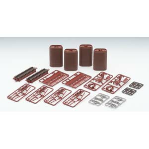 【トミーテック TOMIX】TOMIX 3273 上路式ガーダー橋S70 F 赤 2本セット れんが橋脚 4本付 Nゲージ ト..