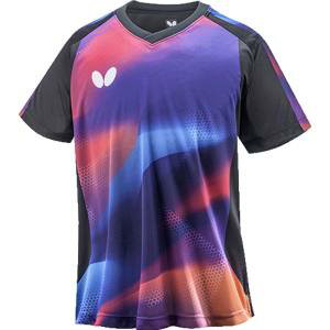 【タマス】タマス バタフライ ユニセックス 卓球 ゲームシャツ JTTA公認 吸水速乾 伸縮 軽量 透け防止 グレスリー シャツ ローズバイオレット 244 S 46310 Butterfly