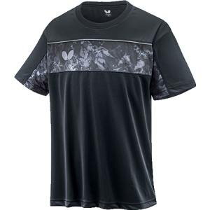 【タマス】タマス バタフライ ユニセックス 卓球 半袖シャツ 練習 ウェア 吸水速乾 伸縮 ラセナ Tシャツ ブラック 278 S 46360 Butterfly