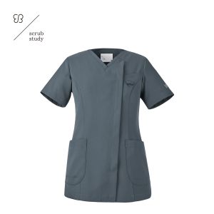 【住商モンブラン uka】住商モンブラン スクラブ レディス 半袖 インディゴブルー M サイズ UM500-6/P