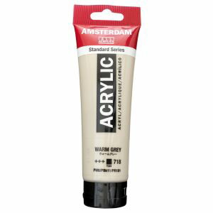 【ターレンスジャパン】ターレンス アムステルダム アクリリックカラー 120ml 718 ウォームグレー