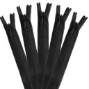 【YKK】YKK コンシールファスナー 22cm 5本入 col.580 黒 KS22-580