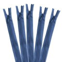 【YKK】YKK コンシールファスナー 22cm 5本入 col.558 藍 KS22-558