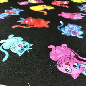 ̵LORALIE DESIGNSLORALIE DESIGNS USA254 Tossed Cool Cats 100cm110cm ͢ USAåȥ ľ Բ ̳ƻΥԲġsmtb-u