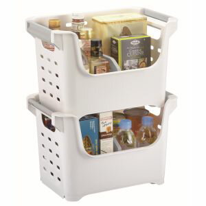 【パール金属 Pearl】パール金属 キッチンメイト PC 積み重ねバスケット HC-34