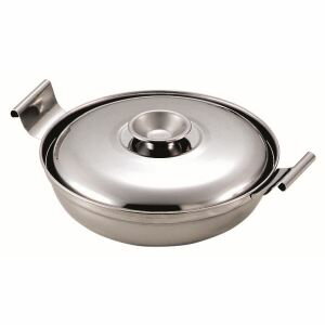 【パール金属 Pearl】パール金属 韓味家 ステンレス製 浅型 チゲ鍋 17cm HC-76