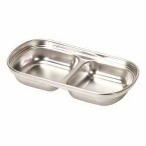 【パール金属 Pearl】パール金属 韓味家 ステンレス製 仕切り皿 2連 HC-94