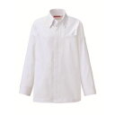 【カゼン KAZEN】カゼン 618-40 衿付きコックコート ホワイト Lサイズ KAZEN
