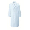 【カゼン KAZEN】カゼン 110-71 メンズ診察衣S型長袖 サックス Mサイズ KAZEN