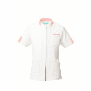 【カゼン KAZEN】カゼン 248-23 ジャケット半袖 男女兼用 ピンク SSサイズ KAZEN