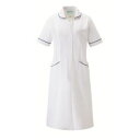 【カゼン KAZEN】カゼン 020-28 ワンピース半袖 ネイビー 4Lサイズ KAZEN