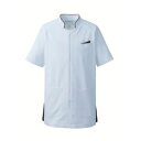 【カゼン KAZEN】カゼン 053-21 メンズジャケット半袖 サックス×ネイビー 3Lサイズ KAZEN