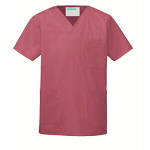 【カゼン KAZEN】カゼン 133-73 スクラブ 男女兼用 ワインレッド SSサイズ KAZEN