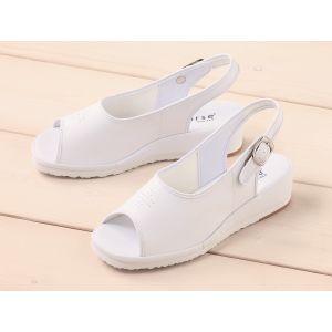 送料無料！！【富士ゴムナース】富士ゴムナース 758 ナースサンダル ホワイト 25.5cm メーカー直送 代引不可 北海道沖縄離島不可【smtb-u】