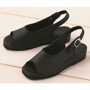 送料無料！！【富士ゴムナース】富士ゴムナース 758 ナースサンダル ブラック 21.5cm メーカー直送 代引不可 北海道沖縄離島不可【smtb-u】