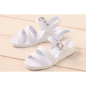 送料無料！！【富士ゴムナース】富士ゴムナース 759 二本線サンダル ホワイト 25cm メーカー直送 代引不可 北海道沖縄離島不可【smtb-u】