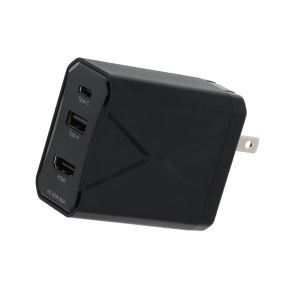 【グリーンハウス GreenHouse】グリーンハウス GH-ACU3PA-BK HDMI出力付 60+5W ACアダプタ 2mケーブル付 Switch対応 ブラック