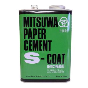 【福岡工業】ミツワ ペーパーセメント Sコート 大缶 1570ML 福岡工業