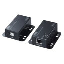 【サンワサプライ SANWA SUPPLY】サンワサプライ USB-EXSET3 USB2.0エクステンダー 2ポートハブ付き(2)