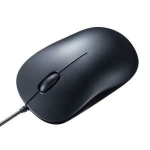 LEDマウス 有線Type-Cブルー静音タイプLEDマウス PC タブレット オフィス テレワーク テレ学習 MA-BLC194SBK