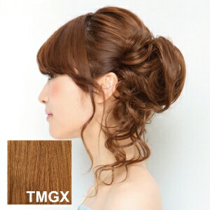 【プリシラ】プリシラ シュシュ ルーズワン カール 耐熱 ミックスアッシュゴールド VS-40-TMGX