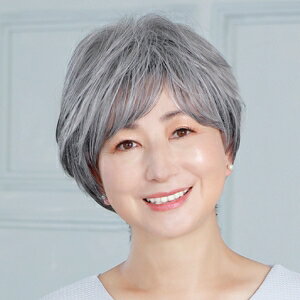【プリシラ】プリシラ 帽子 ウィッグ リラックス ショート 耐熱 グレイヘア BO-01-TGH 【プリシラ】プリシラ 帽子 ウィッグ リラックス ショート 耐熱 グレイヘア BO-01-TGH