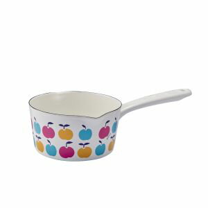 【豊琺瑯】豊琺瑯 プルーン ホーロー ミルクパン 15cm りんごたち YJM-103