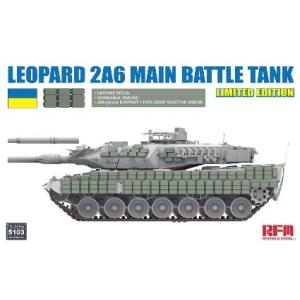 【ビーバーコーポレーション】ビーバーコーポレーション RFM5103 ライフィールドモデル 1/35 レオパルト 2A6 主力戦車 w/ウクライナ軍デカール コンタークト1ERA 可動式履帯