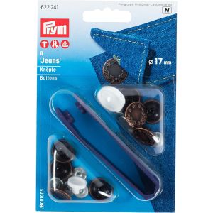ڥץ Prymۥץ 󥺥ȥåץܥ ˼ å 17mm 8 ɥåѡ PRM622241 Prym