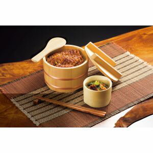 【ヤマコー 用美 YAMACO】ヤマコー 檜 ひつまぶしびつ しゃもじ付 25727 用美