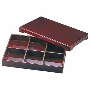 【ヤマコー 用美 YAMACO】ヤマコー 裏木曽春慶塗 六ツ切弁当 27437 用美