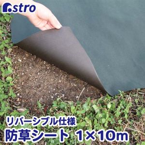 【アストロ】アストロ 園芸用 防草シート リバーシブル 1×10m 602-39S