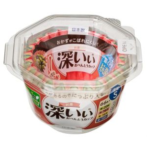 【東洋アルミエコープロダクツ】東洋アルミ 抗菌深いぃ おべんとうカップ 深型 S 4色 66枚入