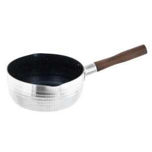 【ベストコ BESTOCO】ベストコ 雪平鍋 片手鍋 18cm IH ガス火対応 ダイヤモンドコートマーブル アルミ ..