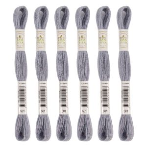 【DMC】DMC 刺しゅう毛糸 ECOVITA エコヴィータ ウールスレッド 1カセ 16m 同色6本入 col.601 DMC360-B..