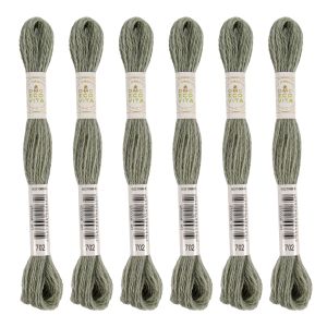 【DMC】DMC 刺しゅう毛糸 ECOVITA エコヴィータ ウールスレッド 1カセ 16m 同色6本入 col.702 DMC360-B..