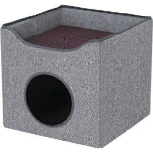 送料無料！！【不二貿易】不二貿易 ペットハウス ルーフベッド付き GY グレイ メーカー直送 代引不可 北海道沖縄離島不可【smtb-u】