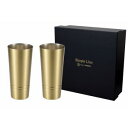 【アサヒ ASAHI】アサヒ 食楽工房 真鍮製 ピルスナー 420ml 2個セット 貼箱入 BSS-22L-2P