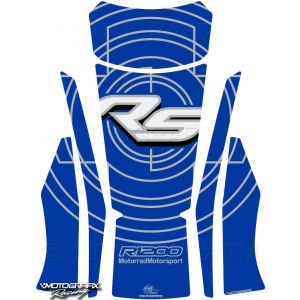 【モトグラフィックス MOTOGRAFIX】モトグラフィックス MT-TB025B タンクパッド ブルー R1200RS 15-