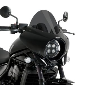 【プーチ Puig】プーチ 21461F セミフェアリング ミラージュ ツーリング グロスブラック/ダークスモー..