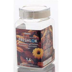 【タケヤ化学工業 TAKEYA】タケヤ フレッシュロック 角型 1.4L ホワイト