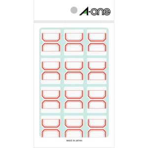 【エーワン Aone】エーワン 04005 セルフインデックス 中 赤
