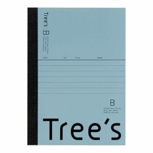 【日本ノート】日本ノート UTRBA6GR Tree’sA6 B罫48枚ブルーグレー